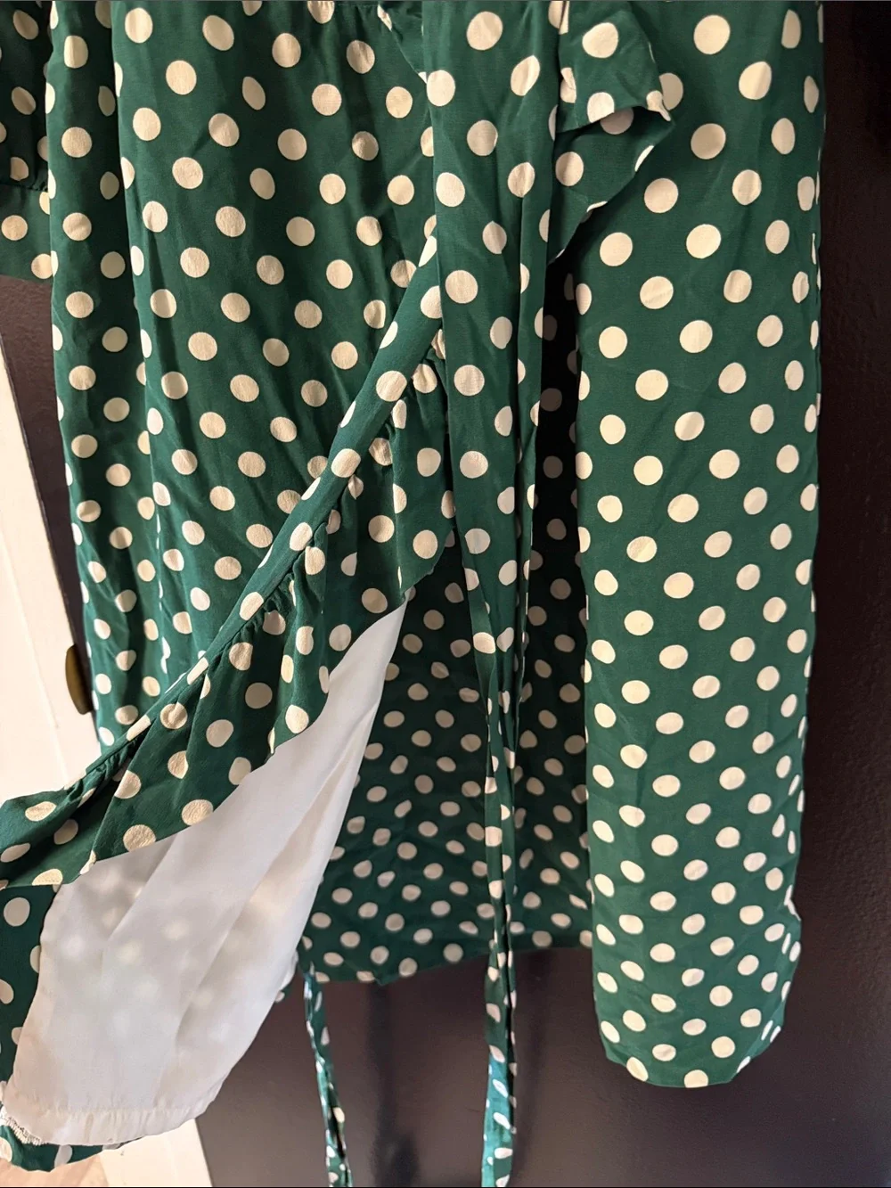 Kate Spade Daniella Polka Dot Silk Wrap Dress  $428
